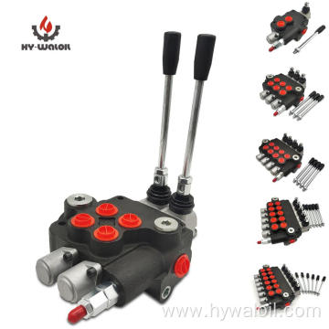 Loader 2 Spools P80 Hydraulic Monoblock Directional Valve